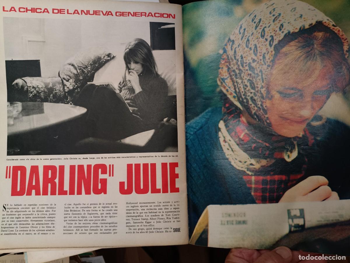 Coleccionismo de revistas y peri&oacute;dicos: JULIE CHRISTIE, LA ACTRIZ MAS REPRESENTATIVA DE LOS A&Ntilde;OS 60. REPORTAJE 5 P&Aacute;GINAS DE TRIUNFO 1967
