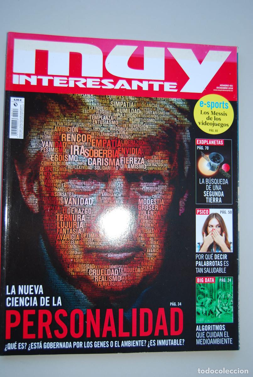 Coleccionismo de revistas y peri&oacute;dicos: MUY INTERESANTE.NUM.451- 2018 : PERSONALIDAD-SEGUNDA TIERRA-DECIR PALABROTAS-ALGORITMOS