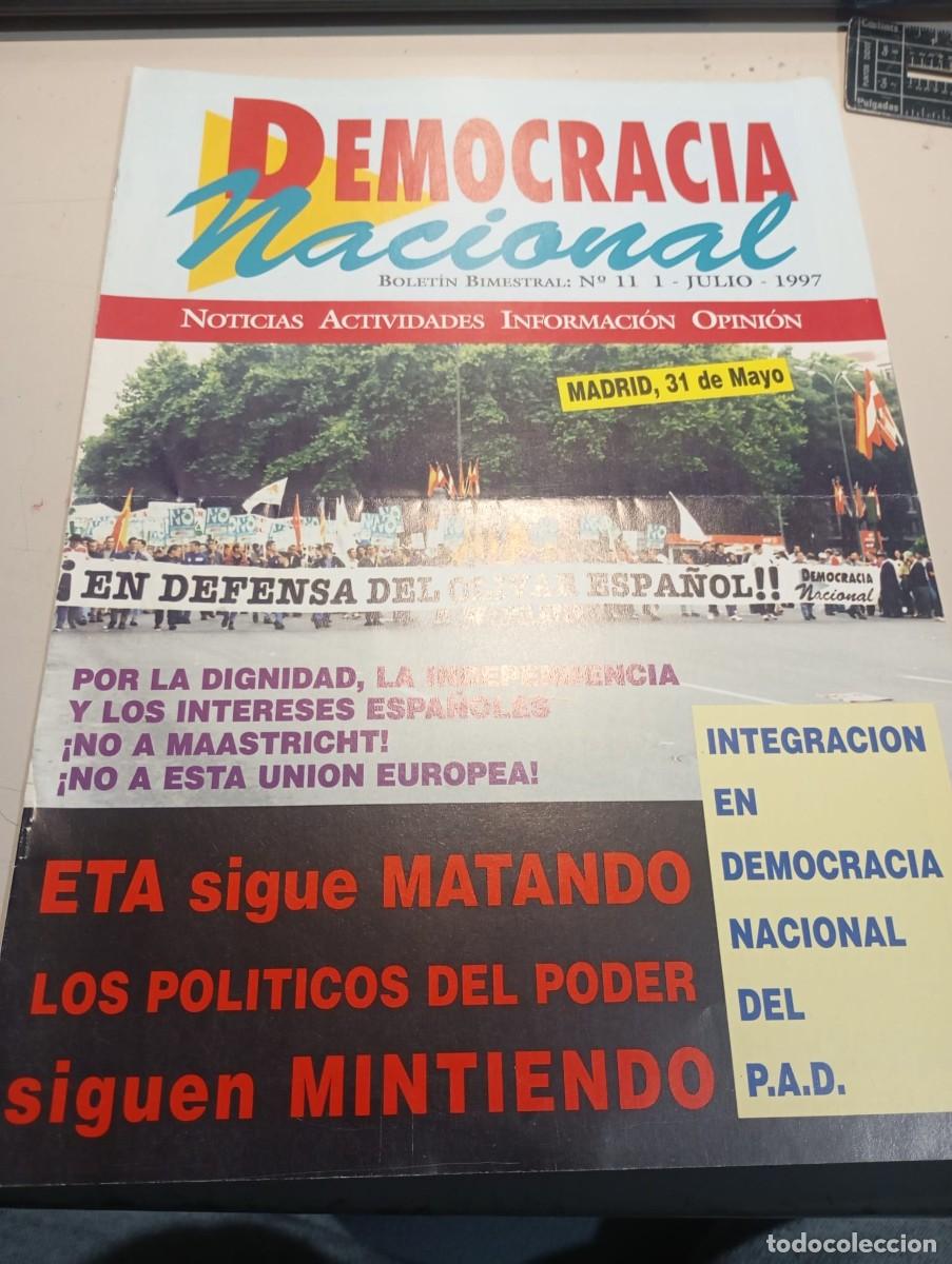 Coleccionismo de revistas y peri&oacute;dicos: REVISTA DEMOCRACIA NACIONAL N&ordm; 11 JULIO 1997 REF. UR EST