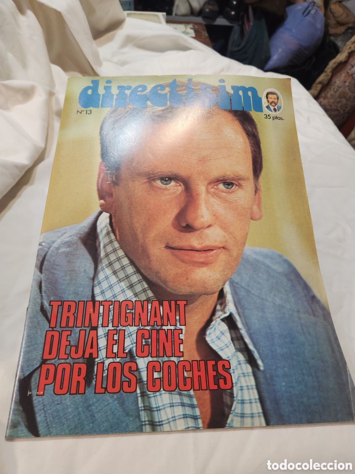 Coleccionismo de revistas y peri&oacute;dicos: REVISTA DIRECTISIMO N&deg; 13 TRINTIGNANT. POSTERS IKE & TINA TURNER Y ROSANNA SCHIAFFINO. RTVE 1975
