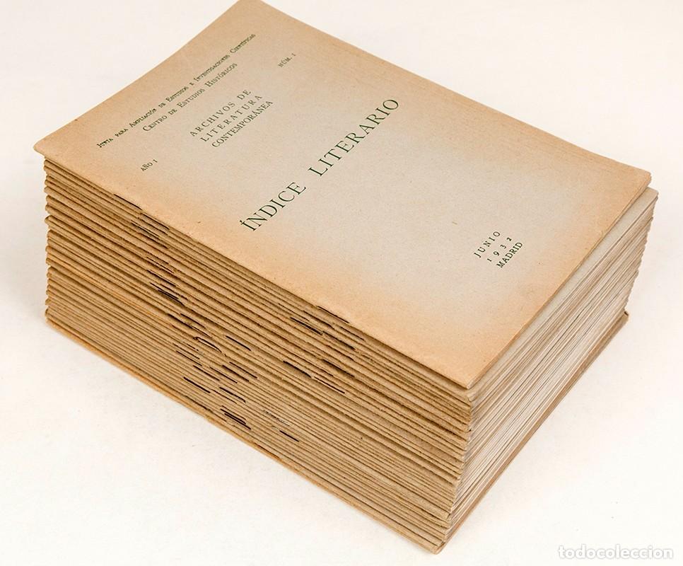 Coleccionismo de revistas y peri&oacute;dicos: &Iacute;NDICE LITERARIO : ARCHIVOS DE LITERATURA CONTEMPOR&Aacute;NEA - 1932-36 - COMPLETA