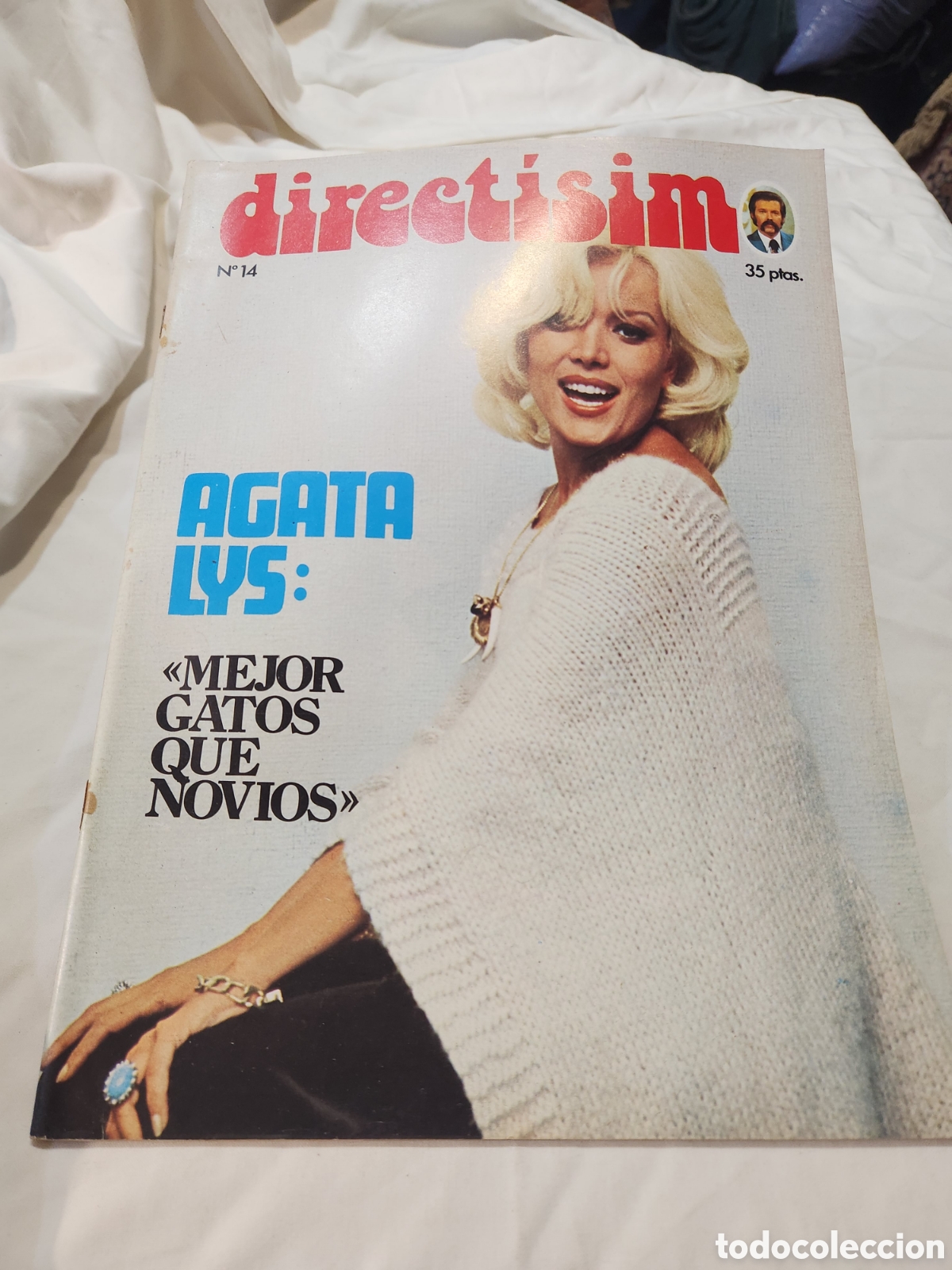 Coleccionismo de revistas y peri&oacute;dicos: REVISTA DIRECTISIMO N&deg; 14. AGATA LYS. POSTER DE RATON AYALA Y HERMANAS KESSLER. RTVE 1975.