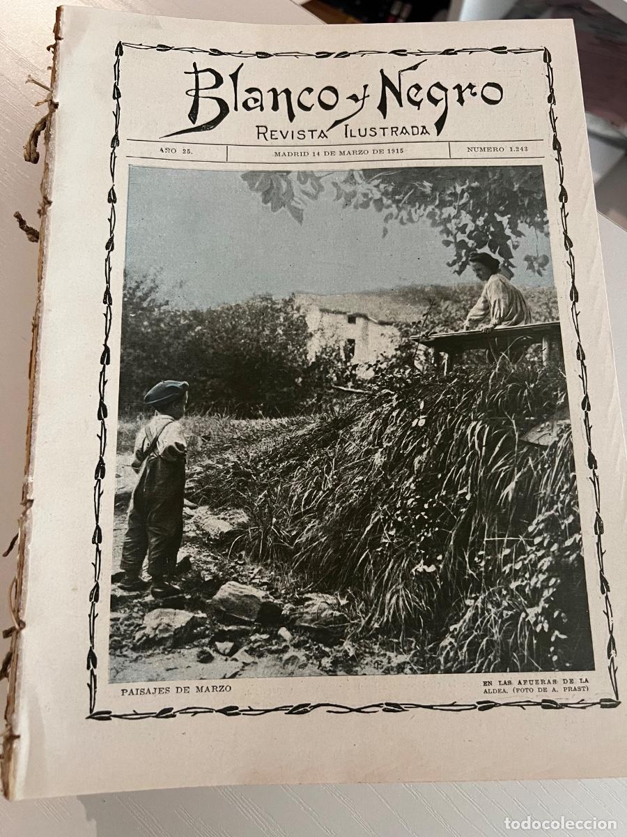 Coleccionismo de revistas y peri&oacute;dicos: BLANCO Y NEGRO. N&ordm; 1243. A&Ntilde;O 1915. DI&Aacute;LOGO INTERNACIONAL. FLORES DE LA GUERRA. SOMBREROS DE PRIMAVER