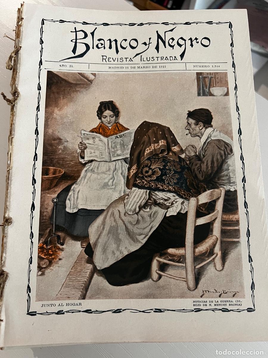 Coleccionismo de revistas y peri&oacute;dicos: BLANCO Y NEGRO. N&ordm; 1244. A&Ntilde;O 1915. CUATRO PENAS DE MUERTE. APUNTE MADRILE&Ntilde;O. CR&Oacute;NICAS DE PAR&Iacute;S.