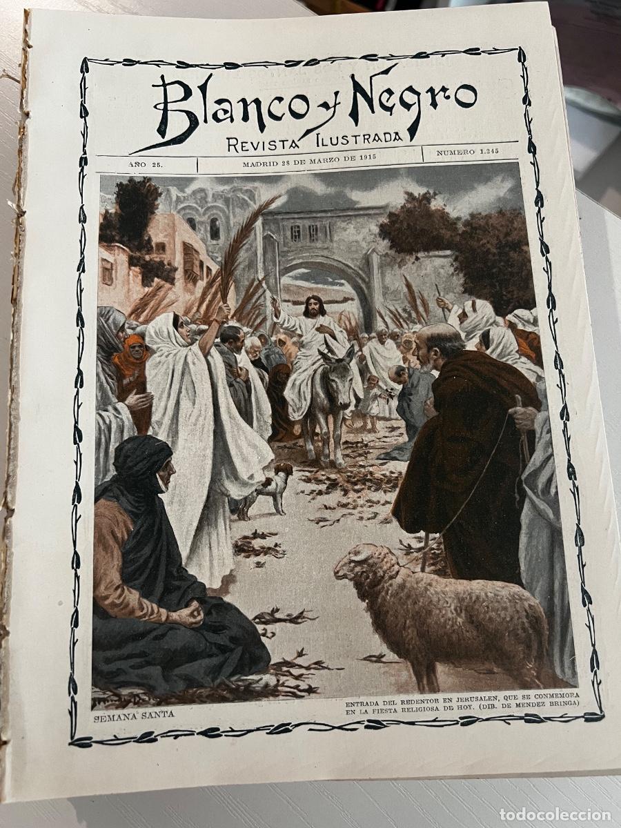Coleccionismo de revistas y peri&oacute;dicos: BLANCO Y NEGRO. N&ordm; 1245. A&Ntilde;O 1915. VISTA PANOR&Aacute;MICA DE JERUSALEM. TORRE DE DAVID. DOMINGO DE RAMOS.