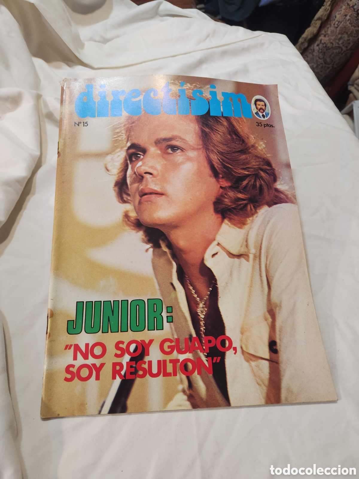 Coleccionismo de revistas y peri&oacute;dicos: REVISTA DIRECTISIMO N&deg; 15. JUNIOR, POSTERS DE MAXIMO VALVERDE Y ALEXANDRA BASTEDO. RTVE 1975