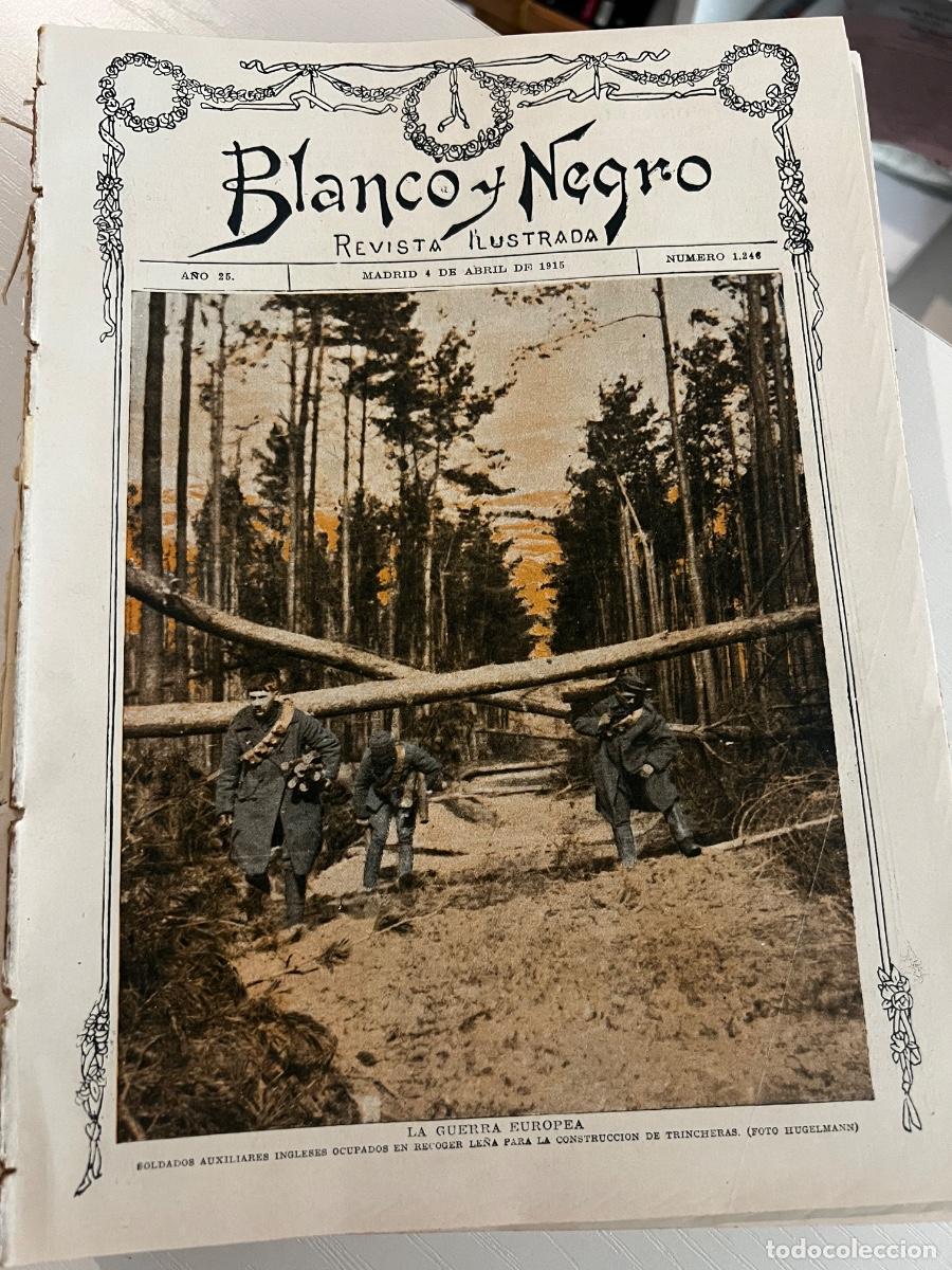 Coleccionismo de revistas y peri&oacute;dicos: BLANCO Y NEGRO. N&ordm; 1246. A&Ntilde;O 1915. SOLDADOS ALEMANES. PEL&Iacute;CULAS DE LA GUERRA. LA MUJER MODERNA.