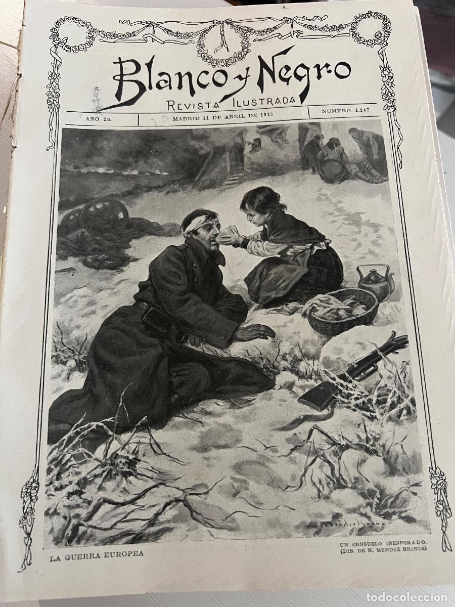 Coleccionismo de revistas y peri&oacute;dicos: BLANCO Y NEGRO. N&ordm; 1247. A&Ntilde;O 1915. TIPOS DE PAR&Iacute;S. UN BOHEMIO. MODAS PARA LAS NI&Ntilde;AS. MODAS PARA J&Oacute;VE