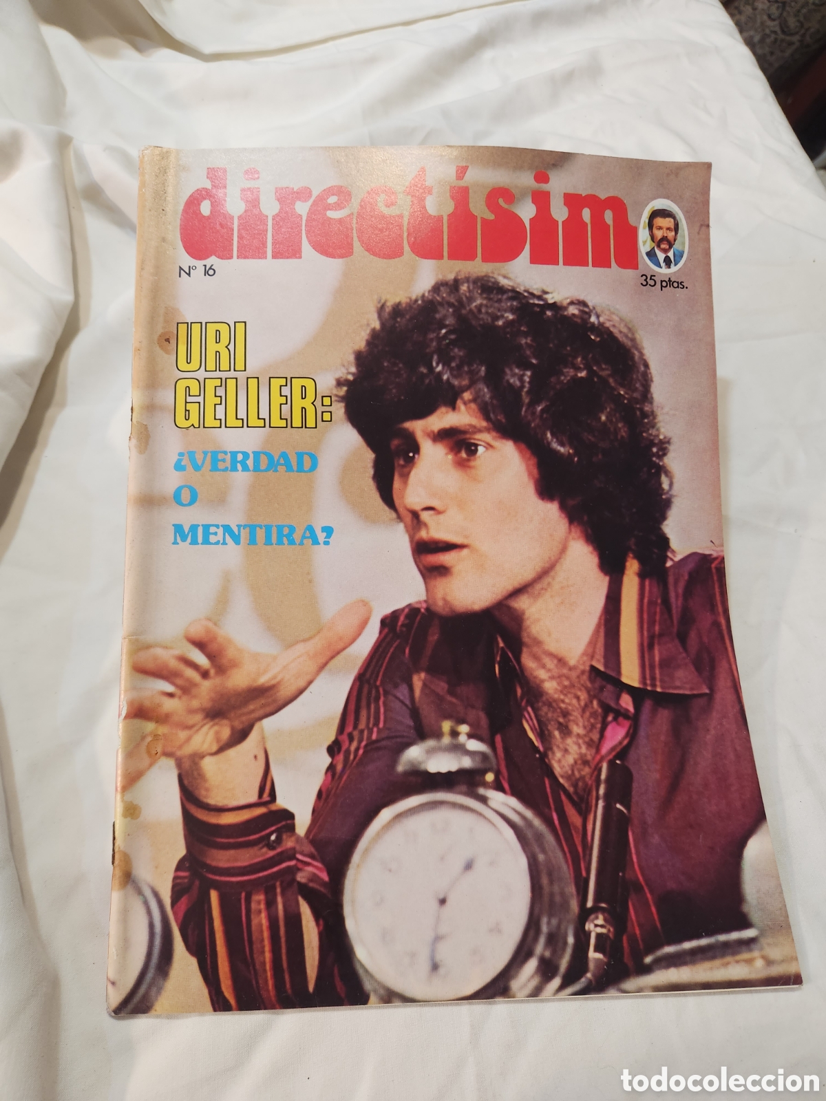 Coleccionismo de revistas y peri&oacute;dicos: REVISTA DIRECTISIMO N&deg; 16. URI GELLER. POSTERS DE MANOLO GALVAN Y SUSAN HAMPSHIRE. RTVE 1975.