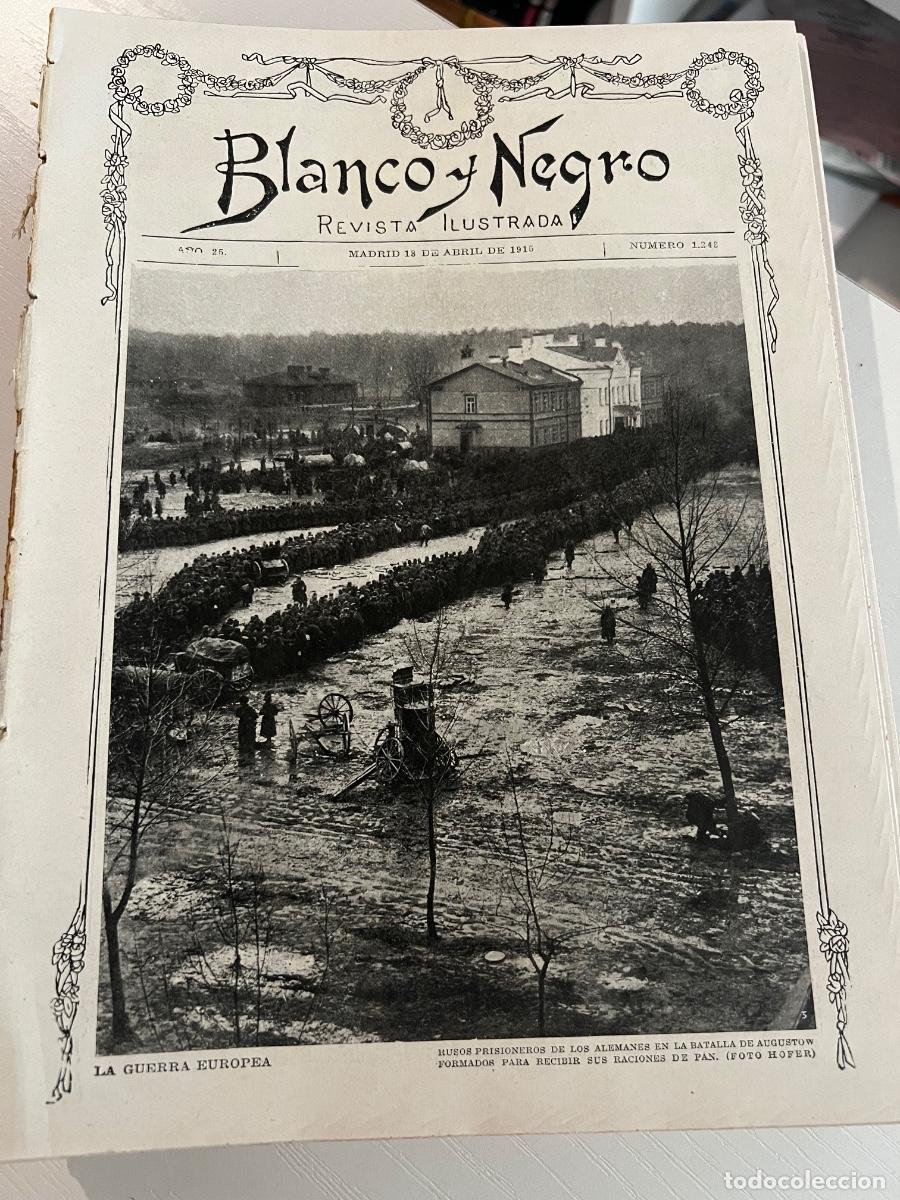 Coleccionismo de revistas y peri&oacute;dicos: BLANCO Y NEGRO. N&ordm; 1248. A&Ntilde;O 1915. COMBATE DE RUSOS CONTRA ALEMANES. HISTORIA DE UN HOMBRECICO.