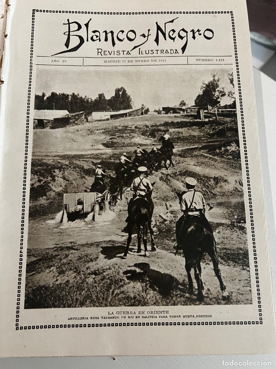 Coleccionismo de revistas y peri&oacute;dicos: BLANCO Y NEGRO. N&ordm; 1235. A&Ntilde;O 1915. RETRATO DEL OBISPO. LA VIDA EN LONDRES. CR&Oacute;NICAS DE PAR&Iacute;S.