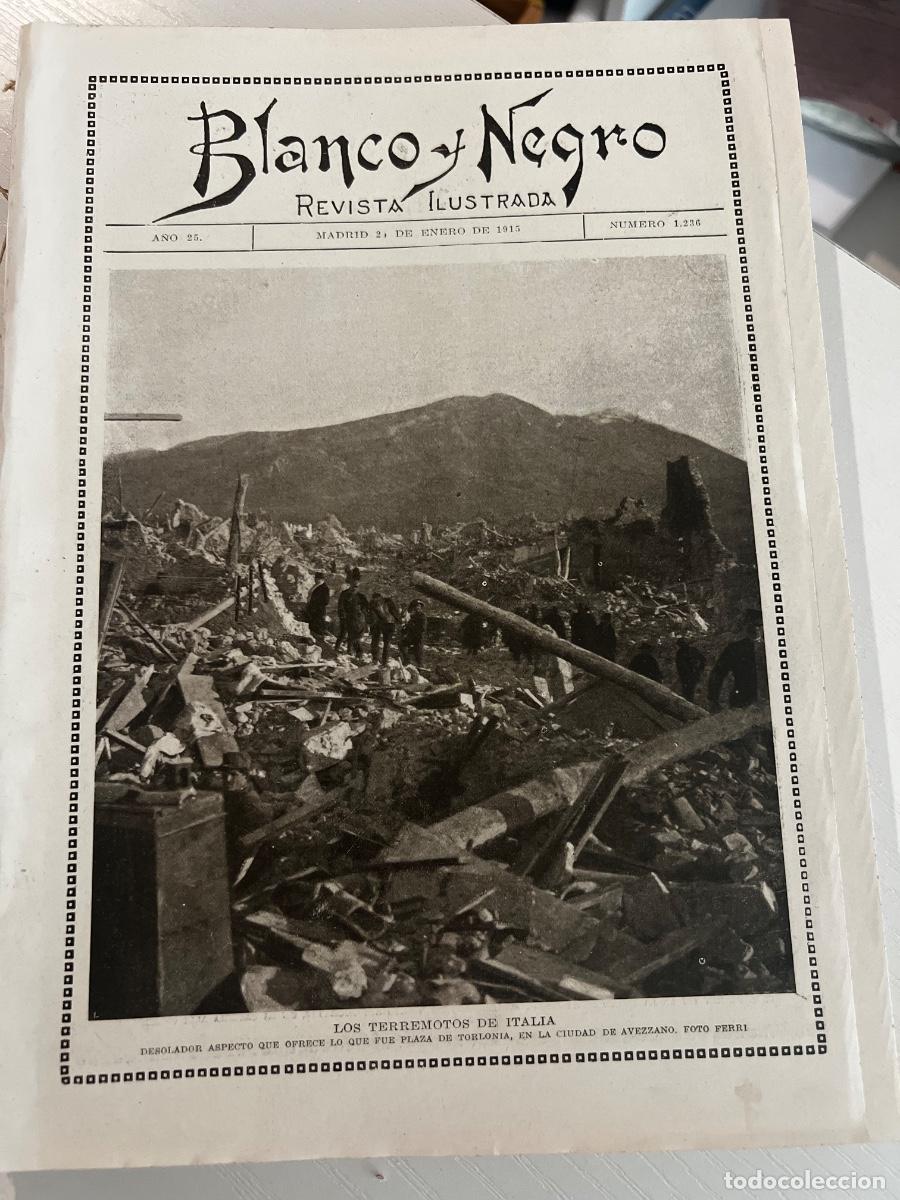 Coleccionismo de revistas y peri&oacute;dicos: BLANCO Y NEGRO. N&ordm; 1236. A&Ntilde;O 1915. DI&Aacute;LOGOS POR MANUEL LINARES RIVAS. PAVIMENTO DE MADRID. HIMNO SOL
