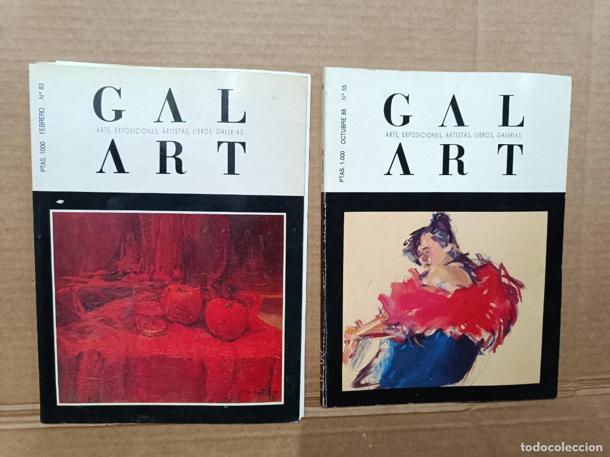 Colecionismo de Revistas e Jornais: LOTE DE 2 ANTIGUAS REVISTAS GAL ART, GALERIAS DE ARTE, 1988 Y 1991, DAL&Iacute; -P30