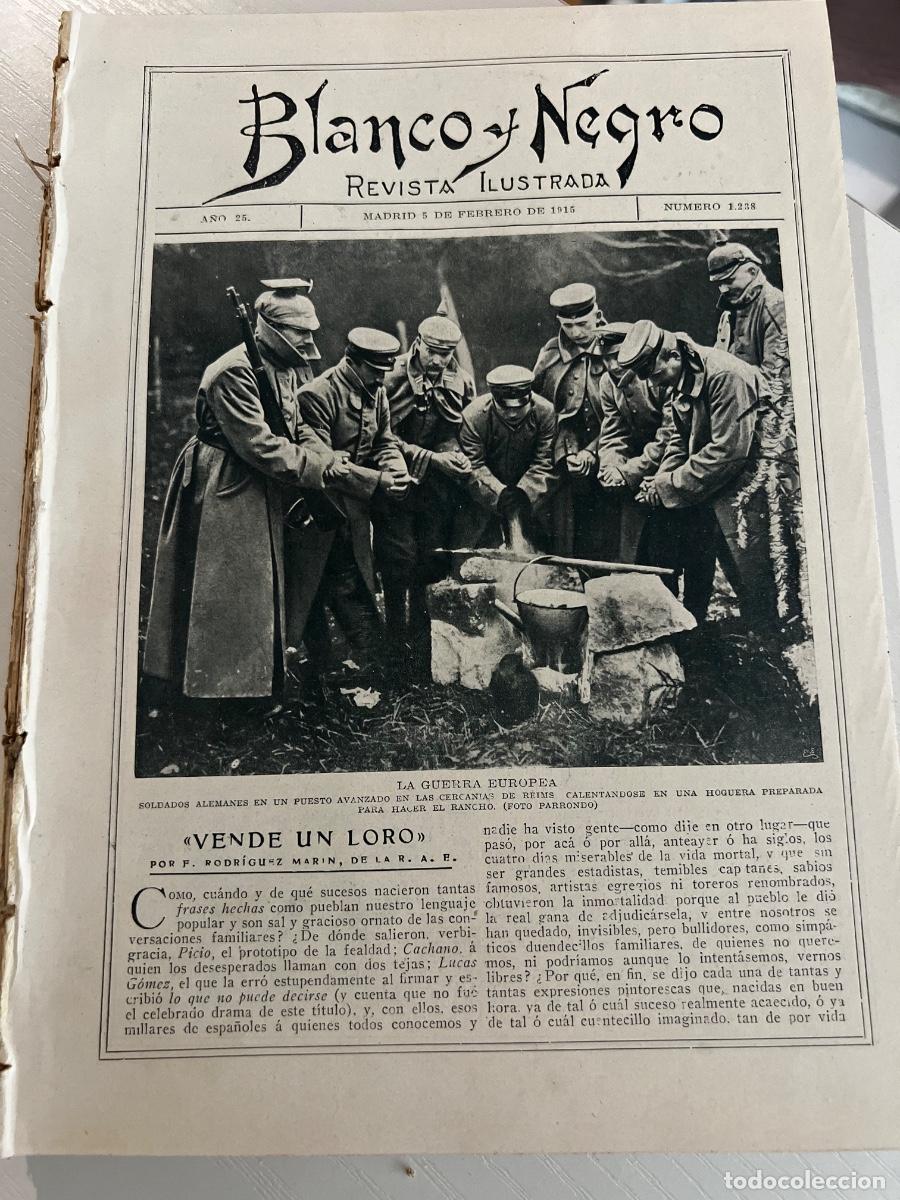 Coleccionismo de revistas y peri&oacute;dicos: Revistas Blanco y Negro n&ordm; 1238. Madrid 5 Febrero 1915. Ver