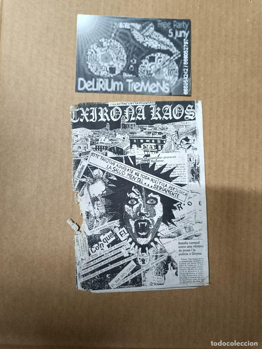 Coleccionismo de revistas y peri&oacute;dicos: LOTE 2 ANTIGUOS FANZINES PUNK, TXIRONA KAOS Y DELIRIUM TREMENS. ANARQUISTA, A&Ntilde;OS 90, CATALU&Ntilde;A -P30