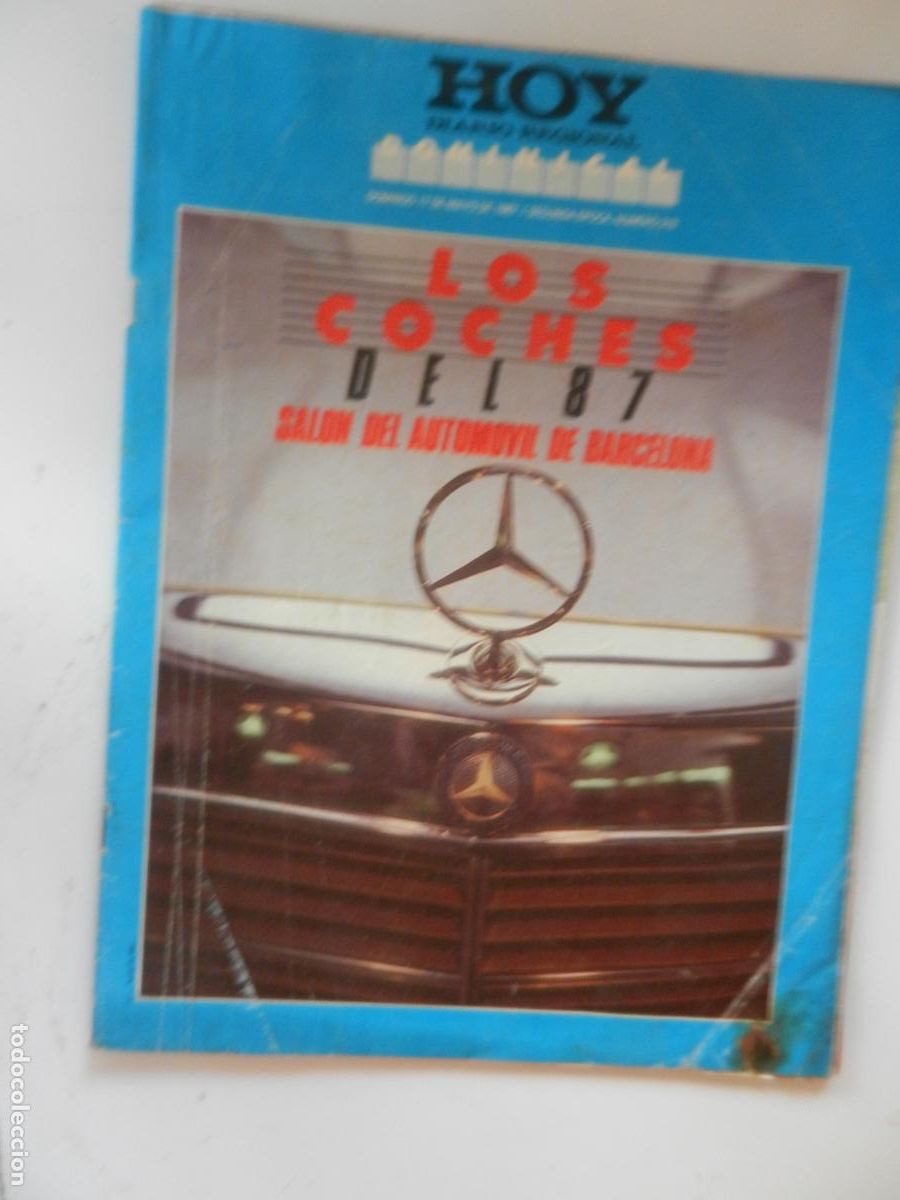 Coleccionismo de revistas y peri&oacute;dicos: HOY , DIARIO REGIONAL DE EXTREMADURA - DOMINICAL N&ordm; 319- MAYO 1987 -LOS COCHES DEL 87 SALON DE AUTO
