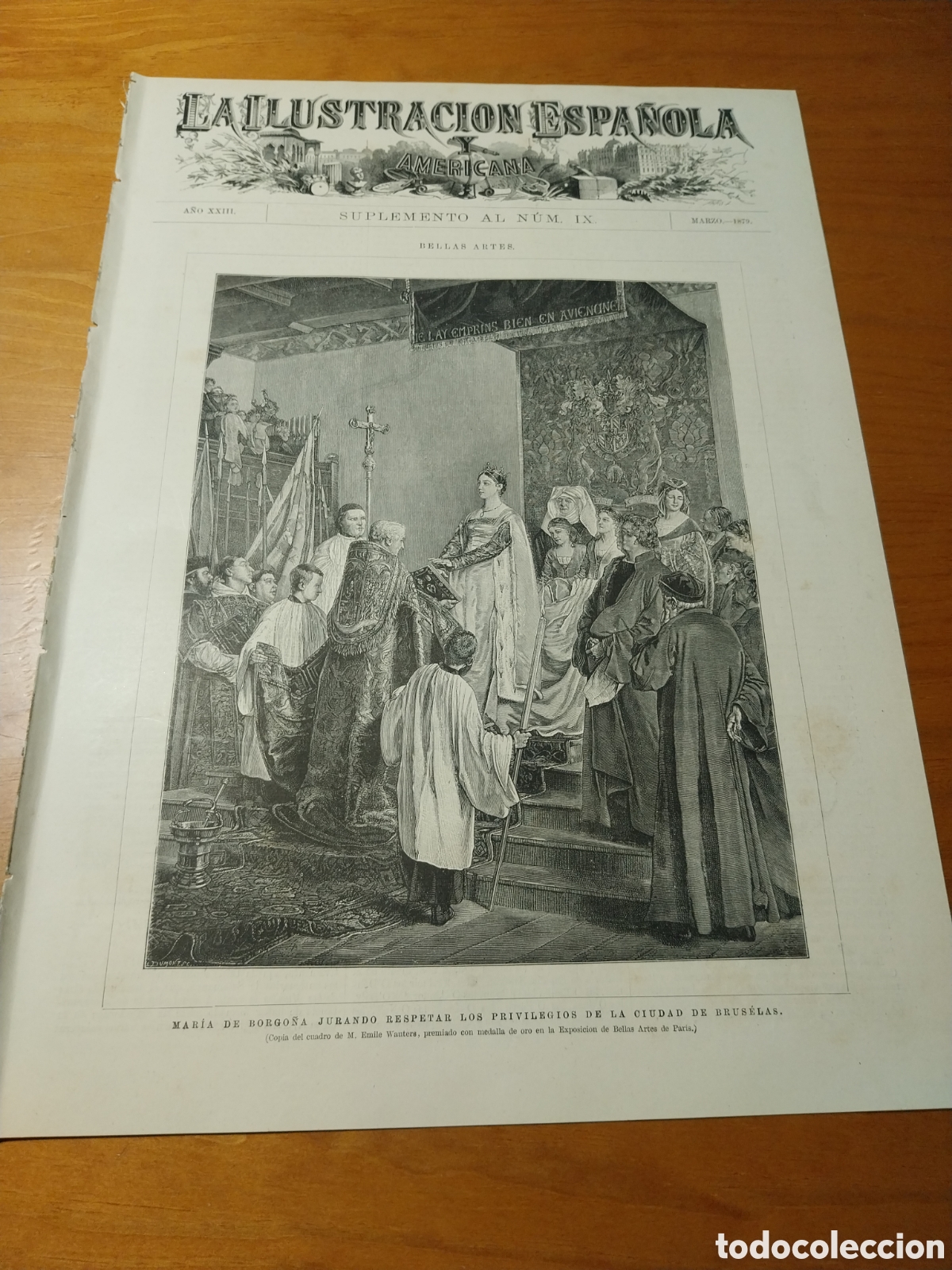 Coleccionismo de revistas y peri&oacute;dicos: LA ILUSTRACI&Oacute;N ESPA&Ntilde;OLA Y AMERICANA. SUPLEMENTO 1879. JORNADA DE SAN BARTOLOME PARIS 24 AGOSTO 1572