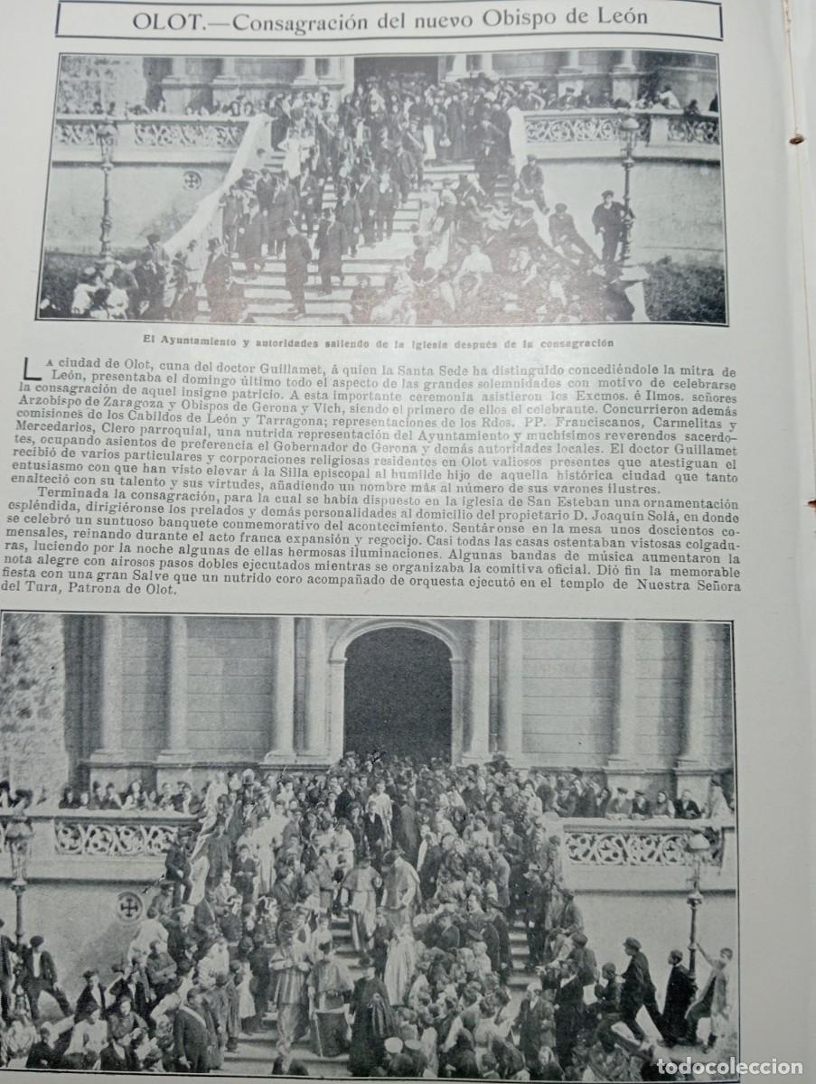 Coleccionismo de revistas y peri&oacute;dicos: REVISTA A&Ntilde;O 1909 PROCESION SANTA TERESA AVILA GUILLAMET DE LEON ADORACION EN ARAUQUI PAMPLONA