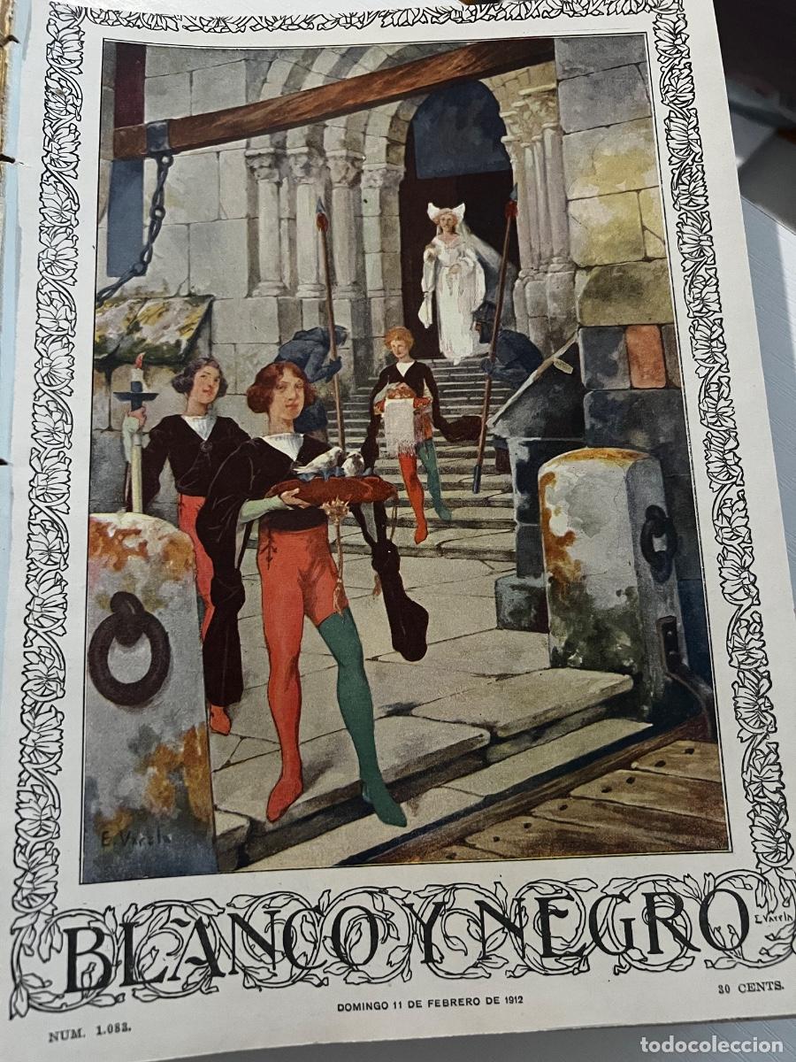 Coleccionismo de revistas y peri&oacute;dicos: BLANCO Y NEGRO. N&ordm; 1083. A&Ntilde;O 1912. VIAJE DE LOS REYES A EL FERROL. LAS NUEVAS OBRAS DEL ARSEN.. LEER