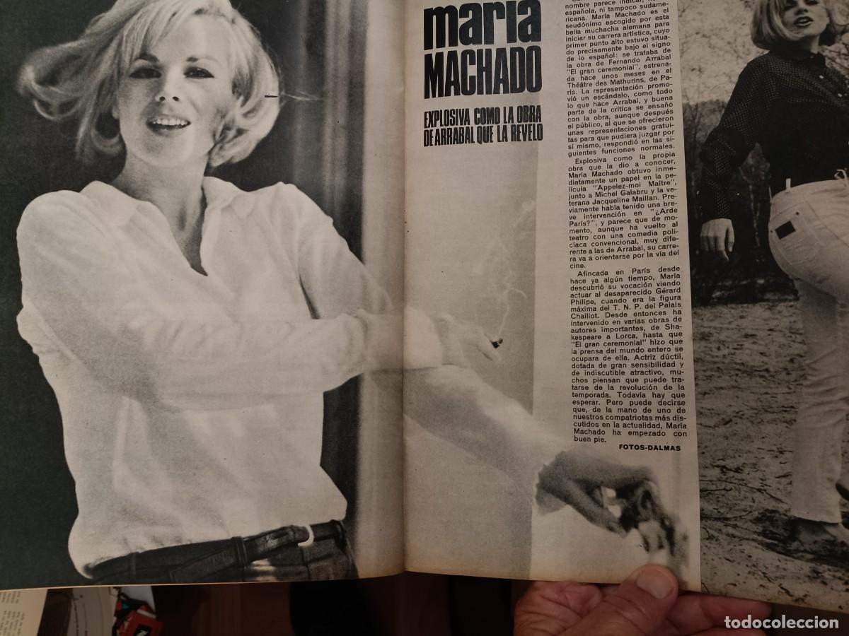Coleccionismo de revistas y peri&oacute;dicos: MARIA MACHADO INTERPRETA UNA OBRA DE ARRABAL. ART&Iacute;CULO DE TRIUNFO 1967