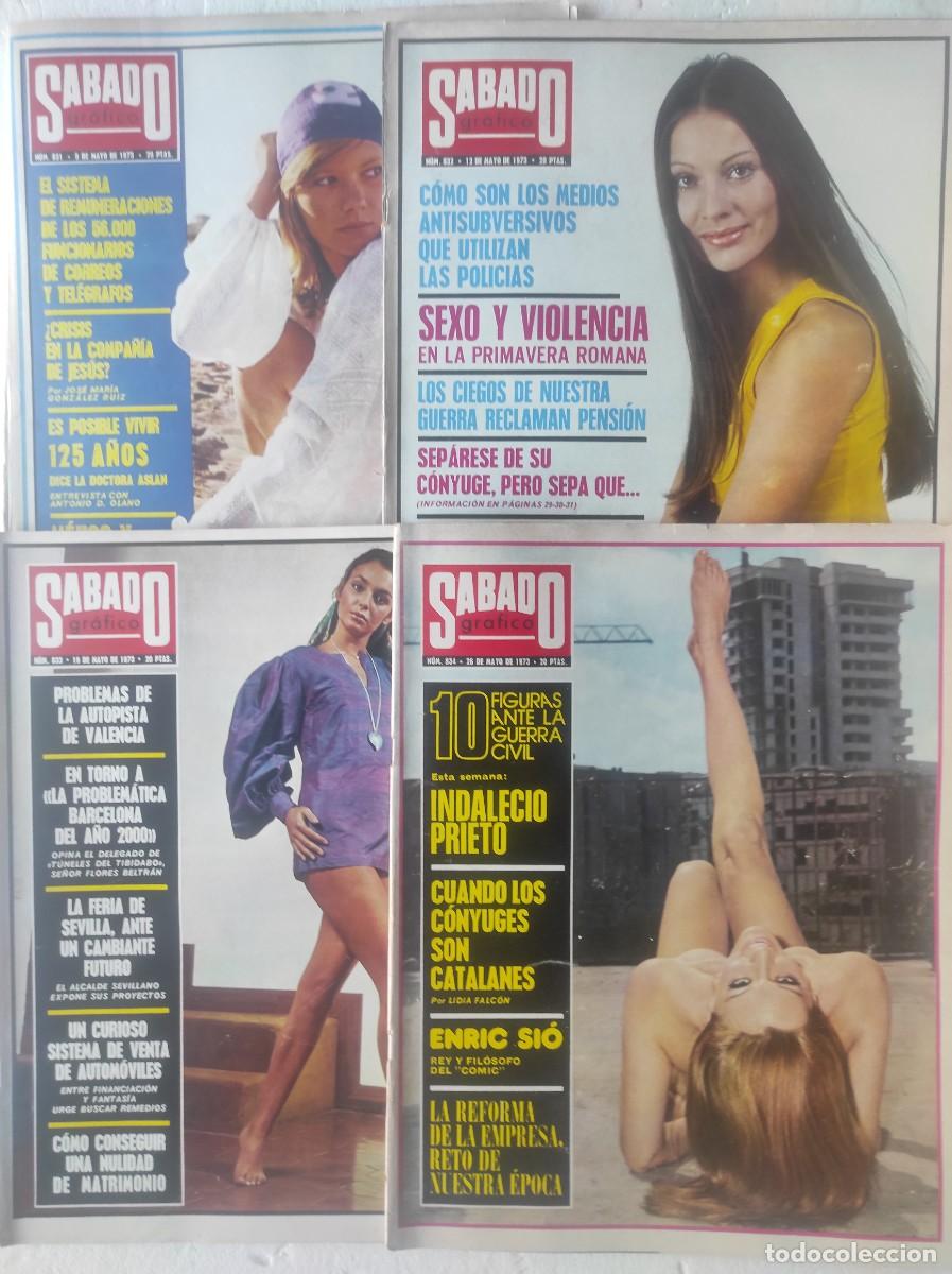 Colecionismo de Revistas e Jornais: 12607 lote 4 revistas SABADO GRAFICO mayo 1973