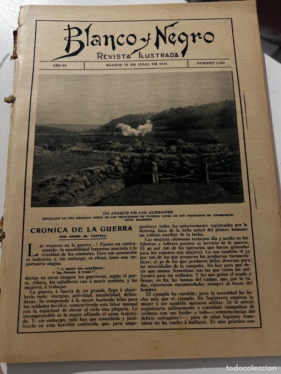 Coleccionismo de revistas y peri&oacute;dicos: BLANCO Y NEGRO. N&ordm; 1261. A&Ntilde;O 1915. MISCELANIA DE LA GUERRA. LOS CONTINGENTES COLONIALES IND&Iacute;GENAS.