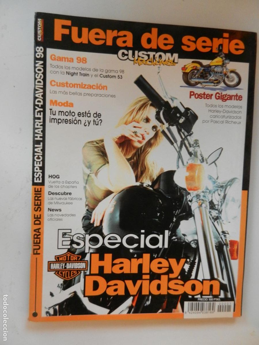 Coleccionismo de revistas y peri&oacute;dicos: FUERA DE SERIE REVISTA N&ordm; 01 - 1998- ESPECIAL HARLEY DAVIDSON - Custom Machines,