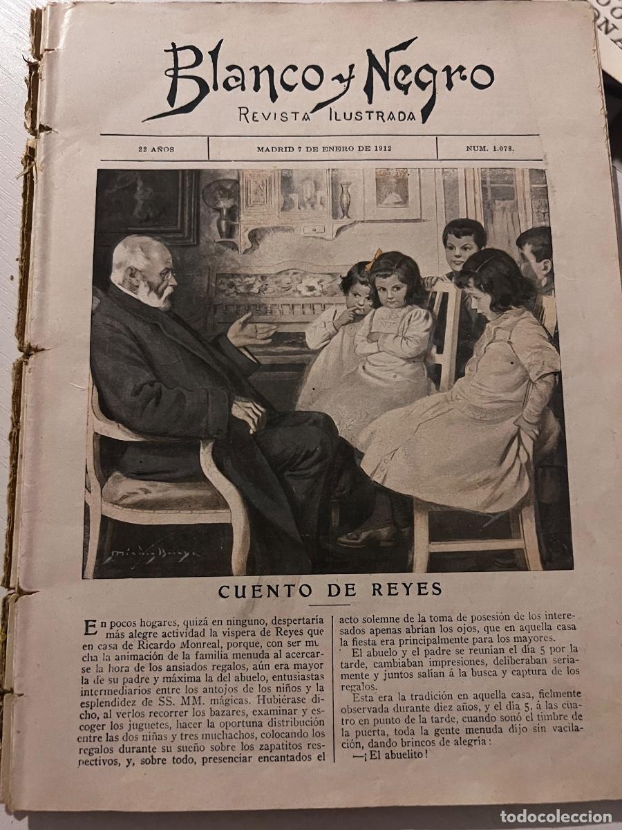 Coleccionismo de revistas y peri&oacute;dicos: BLANCO Y NEGRO. N&ordm; 1078. A&Ntilde;O 1912. EL ALCANTARILLADO DE LA GRAN V&Iacute;A (MADRID). OPERACIONES EN .. LEER