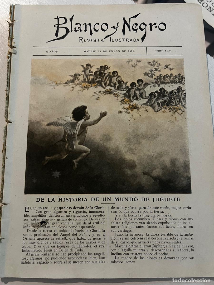 Coleccionismo de revistas y peri&oacute;dicos: BLANCO Y NEGRO. N&ordm; 1081. A&Ntilde;O 1912. LOS REYES DE INGLATERRA EN LA INDIA. EL PR&Iacute;NCIPE DE M&Oacute;NACO EN MAD