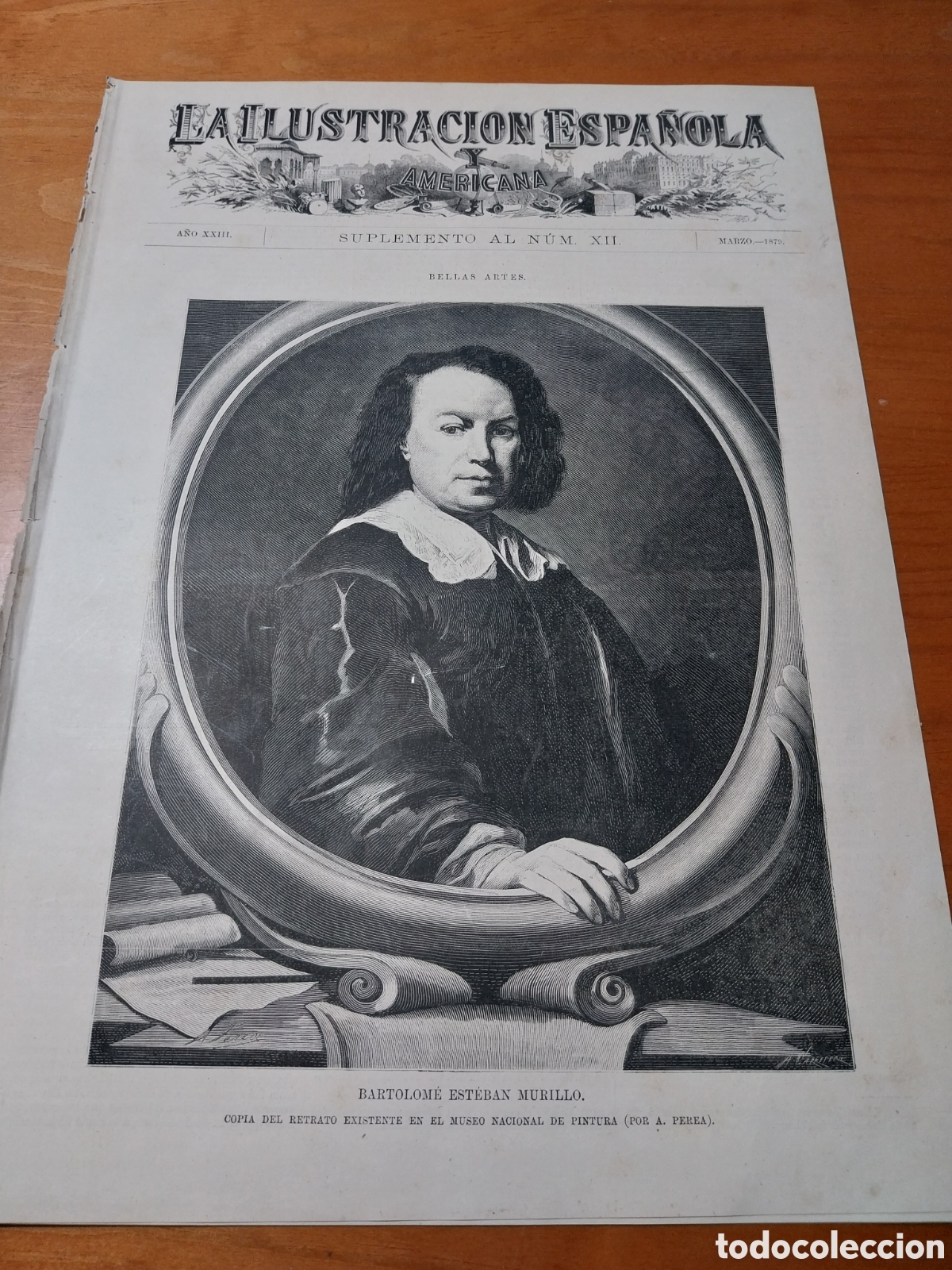 Coleccionismo de revistas y peri&oacute;dicos: LA ILUSTRACI&Oacute;N ESPA&Ntilde;OLA Y AMERICANA SUPLEMENTO A&Ntilde;O 1879. BATOLOME MURILLO . QUEREMOS A BARRABAS.