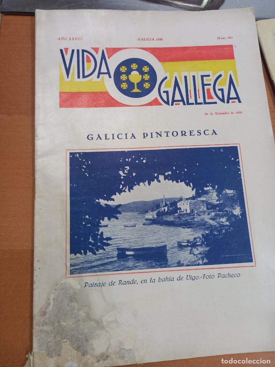 Coleccionismo de revistas y peri&oacute;dicos: 21 Revistas VIDA GALLEGA primera &eacute;poca varios n&uacute;meros