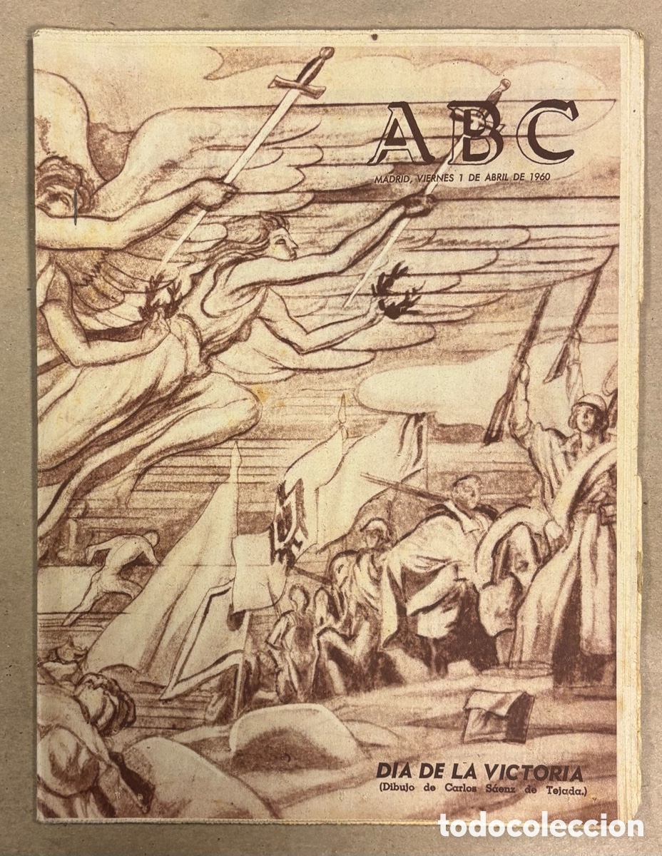 Coleccionismo de revistas y peri&oacute;dicos: ABC (1 ABRIL 1960) D&Iacute;A DE LA VICTORIA, PASARELA BARCO DE VALDEORRAS, FESTIVAL DEPORTIVO MILITAR POLI
