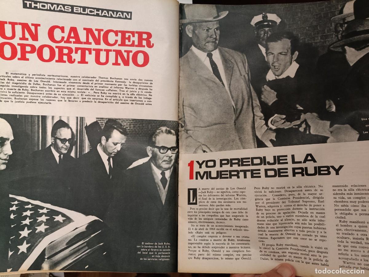 Coleccionismo de revistas y peri&oacute;dicos: REVELACIONES SOBRE LA IMPLICADOS EN EL ASESINATO DE KENNEDY. 2 REPORTAJES 8 P&Aacute;GINAS DE TRIUNFO 1967