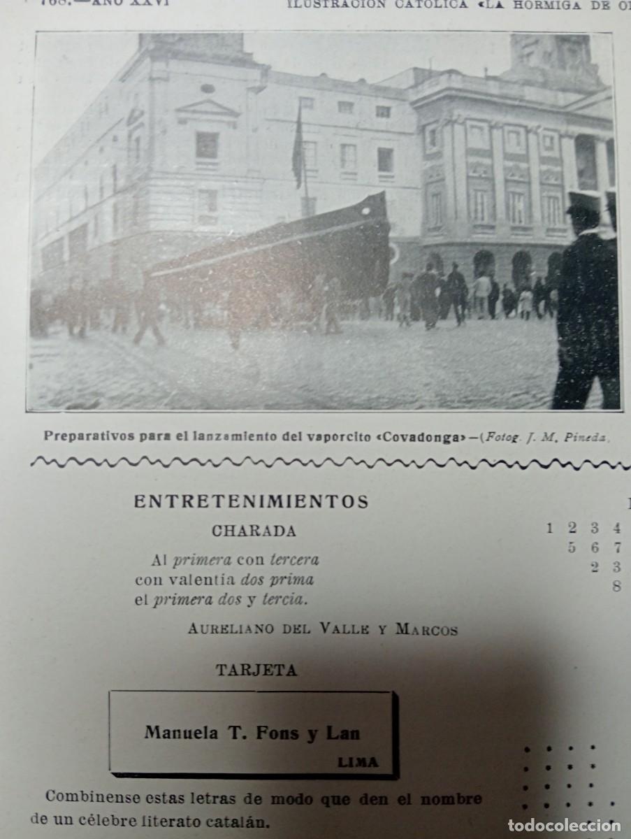 Coleccionismo de revistas y peri&oacute;dicos: REVISTA A&Ntilde;O 1909 MURILLO EN MUNICH JUAN NAVARRO REVERTER ASTILLEROS DE CADIZ