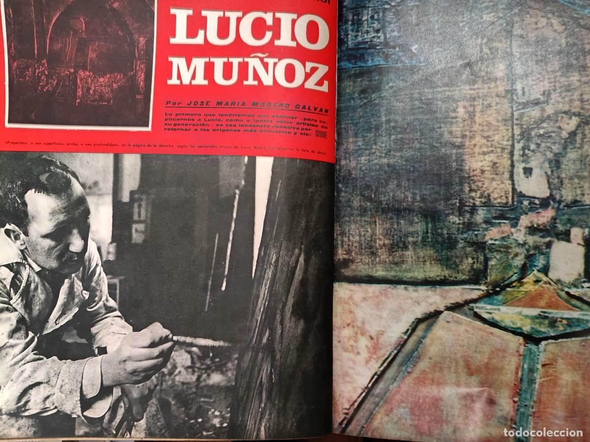 Coleccionismo de revistas y peri&oacute;dicos: LA PINTURA DE LUCIO MU&Ntilde;OZ, POR MORENO GALV&Aacute;N 5 P&Aacute;GINAS DE TRIUNFO 1967