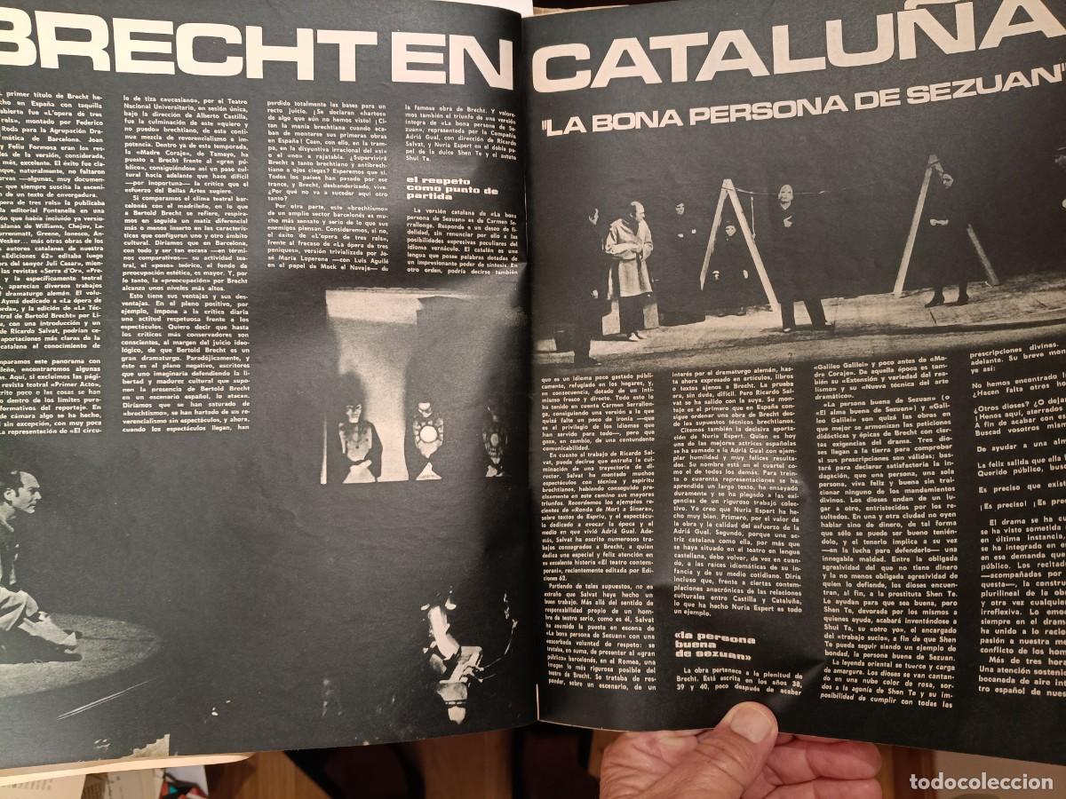 Coleccionismo de revistas y peri&oacute;dicos: LA BONA PERSONA DE SEZUAN DE BRECHT ESTRENADA EN BARCELONA. ART&Iacute;CULO DE TRIUNFO 1967