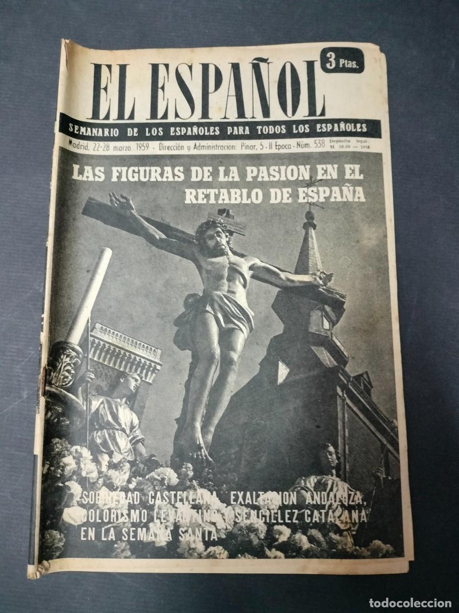 Coleccionismo de revistas y peri&oacute;dicos: EL ESPA&Ntilde;OL SEMANARIO DE LOS ESPA&Ntilde;OLES N&ordm; 538 MARZO A&Ntilde;O 1959