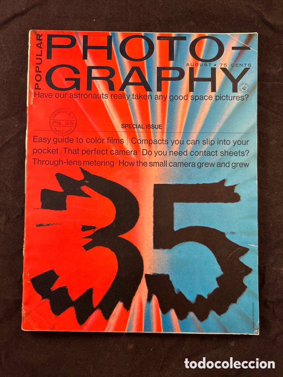 Coleccionismo de revistas y peri&oacute;dicos: POPULAR PHOTOGRAPHY AUGUST 1969