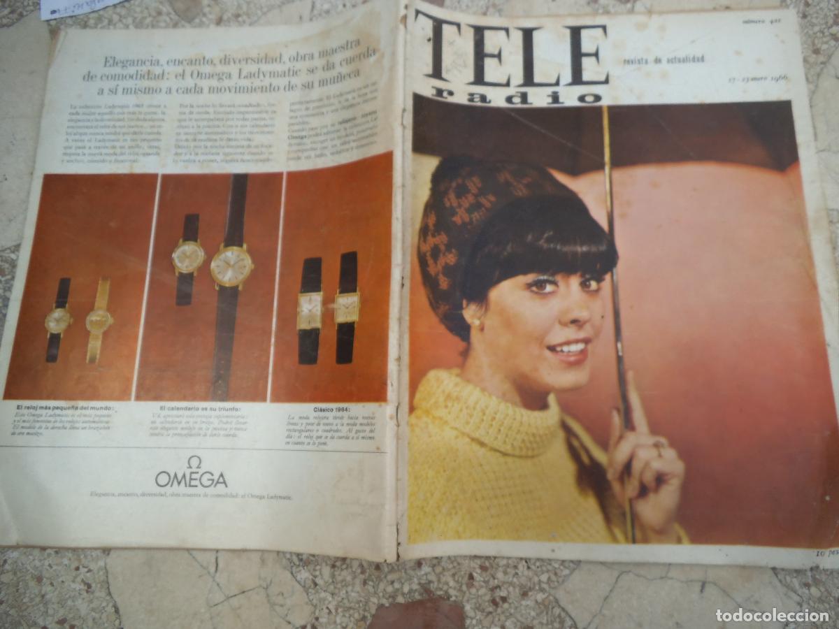 Coleccionismo de revistas y peri&oacute;dicos: tele radio n&ordm; 421, 1966, alli estaban, escala hi-fi, alvaro de la iglesia, charles aznavour