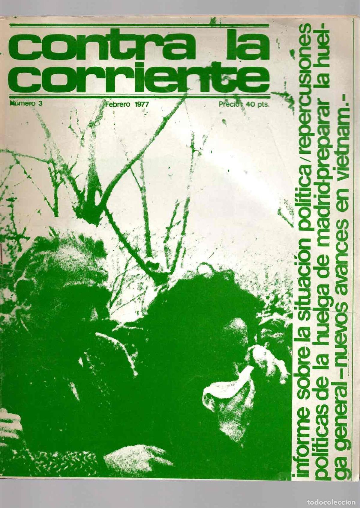 Coleccionismo de revistas y peri&oacute;dicos: CONTRA LA CORRIENTE. N&ordm; 3, FEBRERO 1977. REPERCUSIONES POLITICAS DE LA HUELGA DE MADRID
