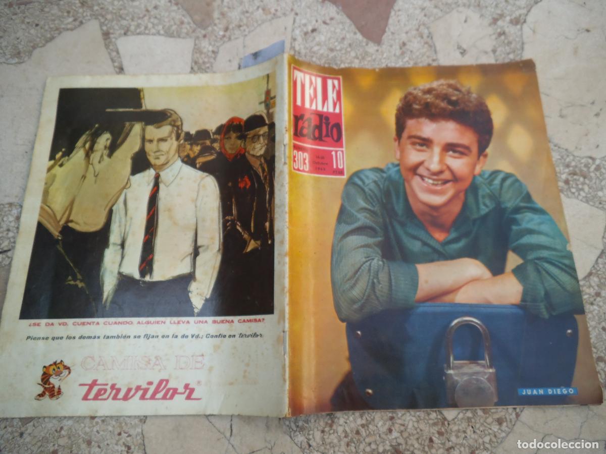 Collection Magazines and Newspapers: tele radio n&ordm; 303, 1963, juan diego, jose luis coll, charo tijero irene daina, jose manuel martin