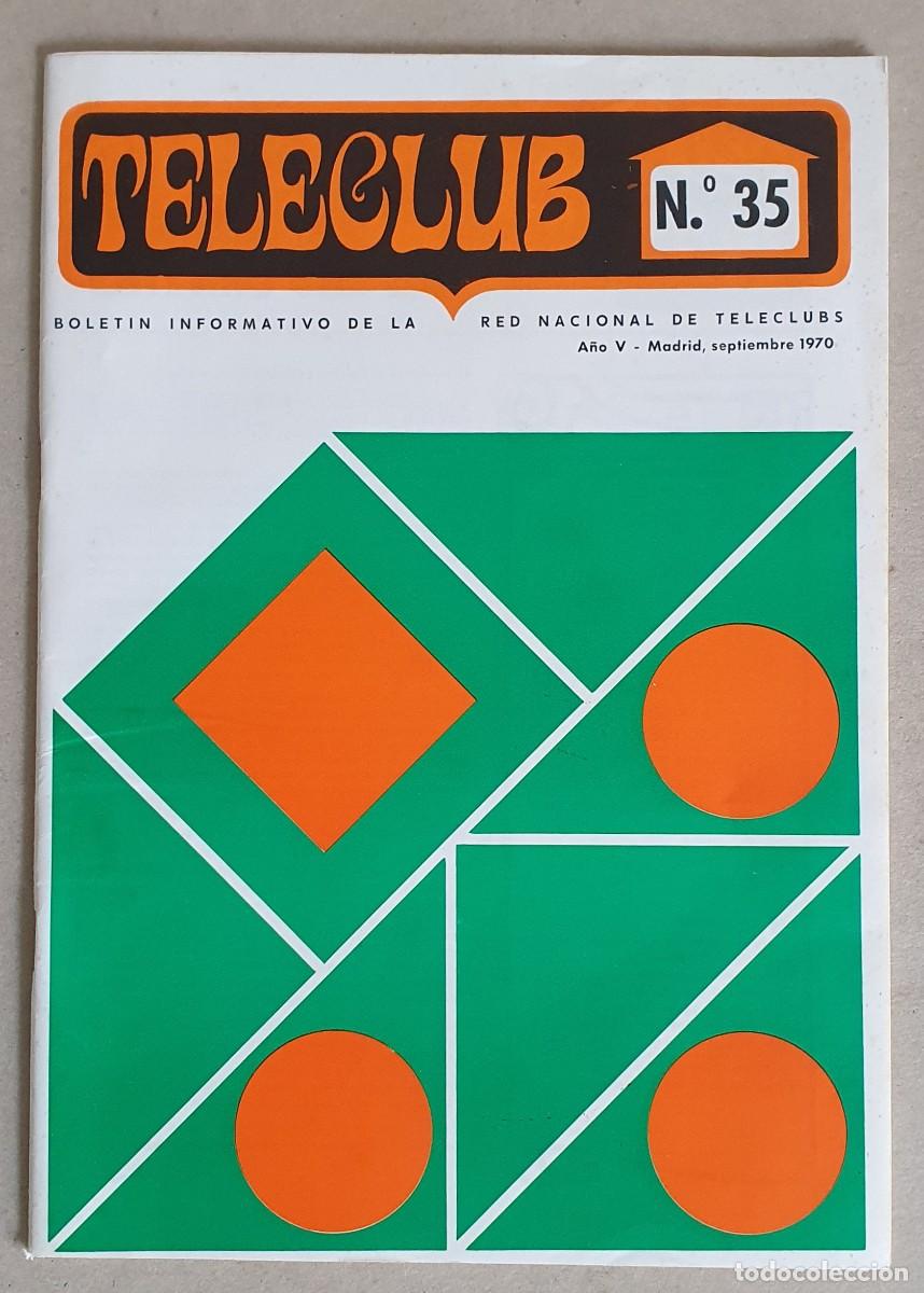 Coleccionismo de revistas y peri&oacute;dicos: Teleclub, Bolet&iacute;n informativo. A&ntilde;o V. Septiembre 1970. N&ordm; 35