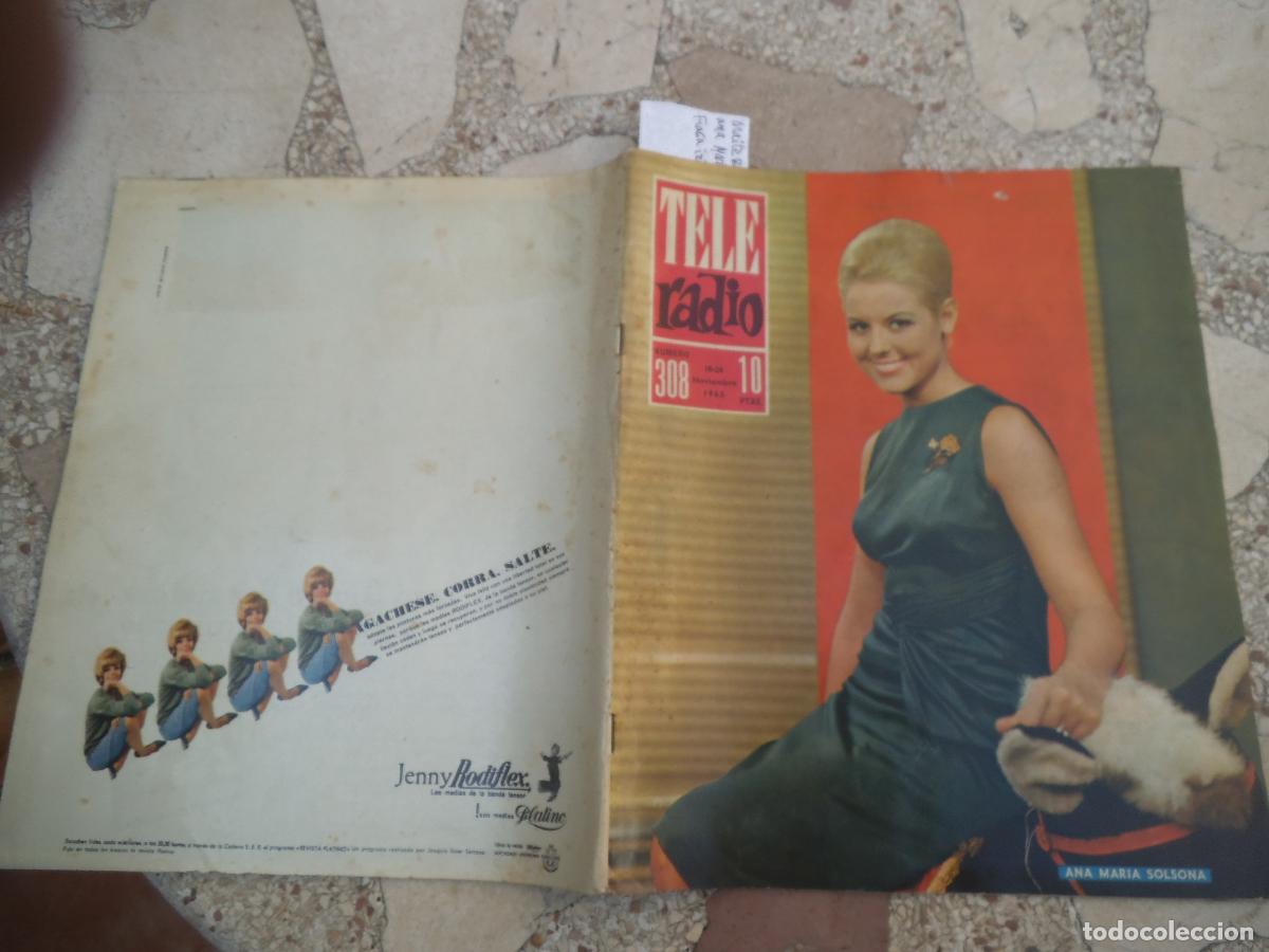 Coleccionismo de revistas y peri&oacute;dicos: tele radio n&ordm; 308, 1963, maite blasco, prensa fuerte a la tele francisco moran ,fraga iribarne,