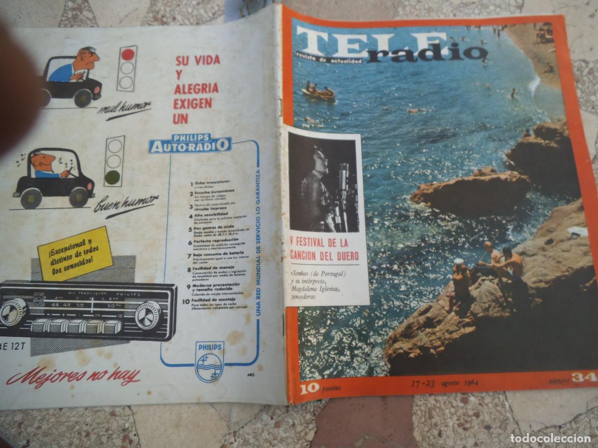 Coleccionismo de revistas y peri&oacute;dicos: tele radio n&ordm; 347, 1964, rocio durcal festival cancion del duero