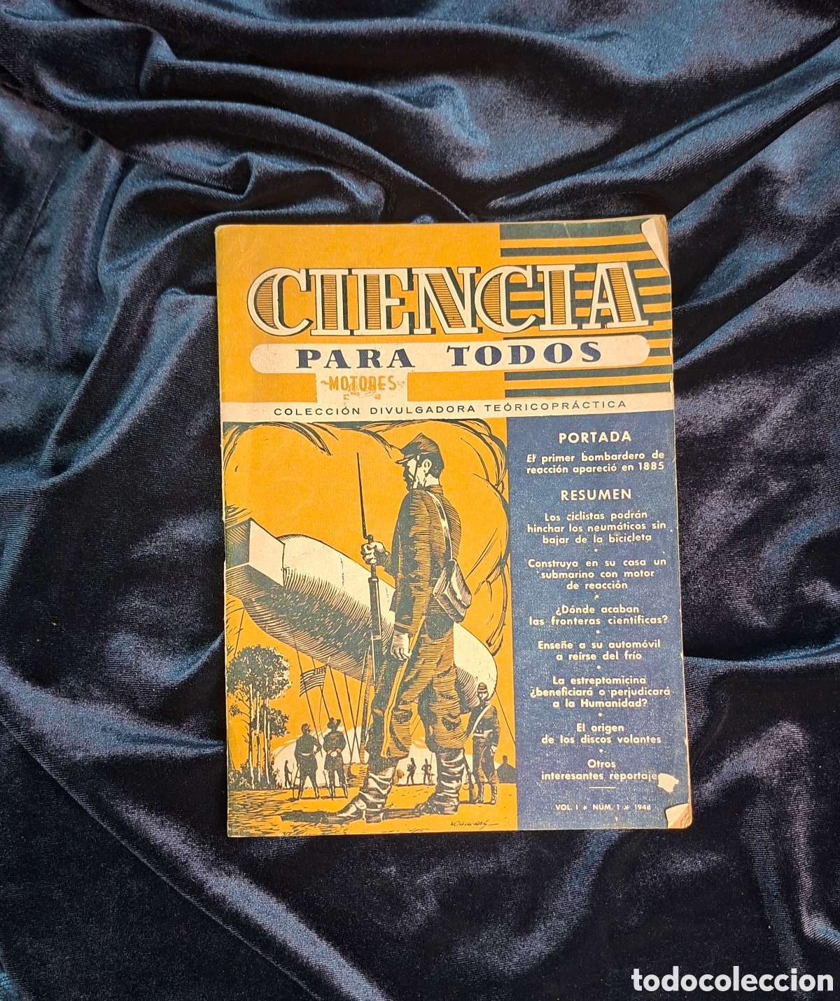 Coleccionismo de revistas y peri&oacute;dicos: Ciencia Para Todos &ndash; Motores, Vol. I N&ordm; 1 (1948)
