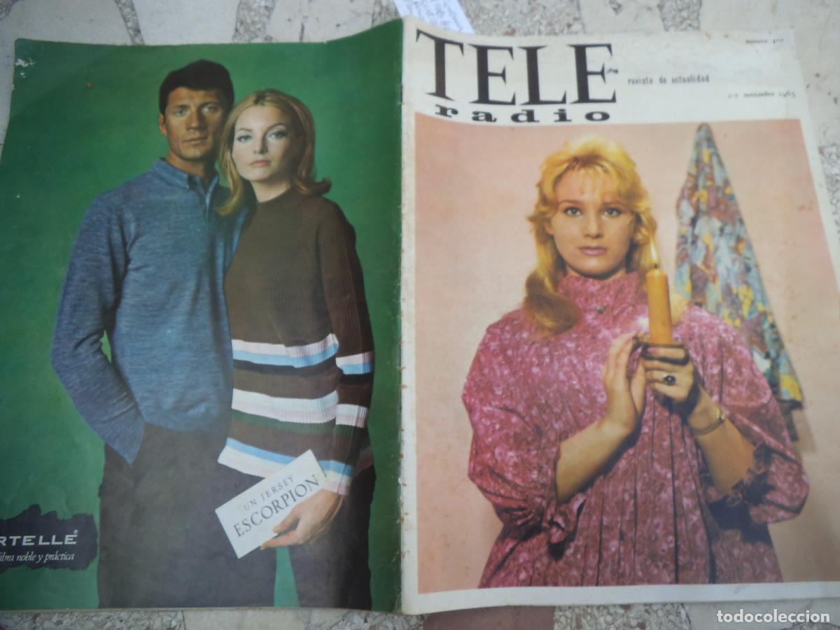 Coleccionismo de revistas y peri&oacute;dicos: tele radio n&ordm; 410, 1965, cinema scope, reina por un dia, 1 foto marilyn monroe, uno mas no importa,