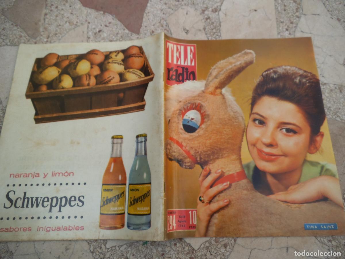 Coleccionismo de revistas y peri&oacute;dicos: tele radio n&ordm; 294, 1963, tina sainz, rosalia, ense&ntilde;anza por tv, victor manuel lujan, alicia del ca,