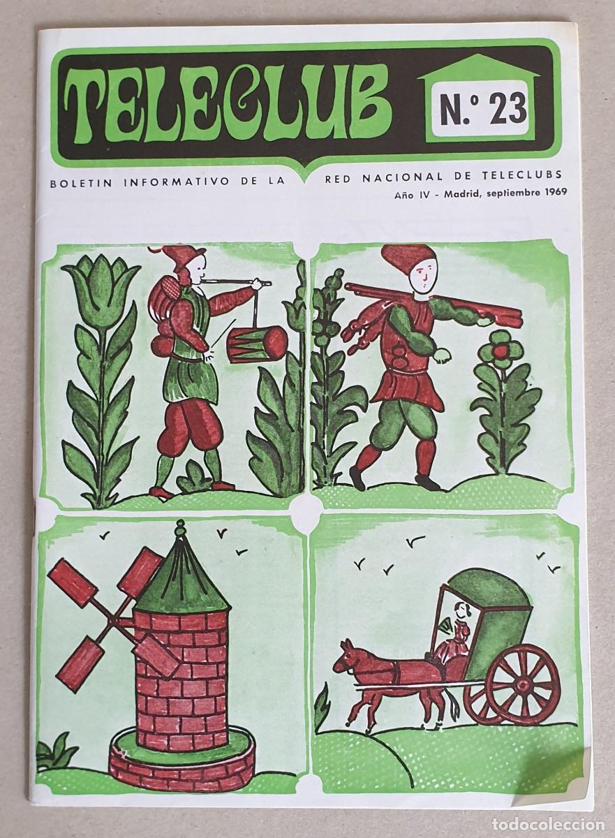 Coleccionismo de revistas y peri&oacute;dicos: Teleclub, Bolet&iacute;n informativo. A&ntilde;o IV. Septiembre 1969. N&ordm; 23