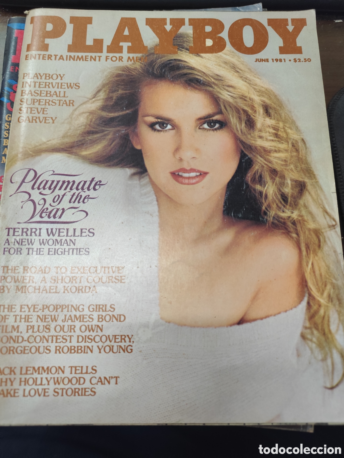 Coleccionismo de revistas y peri&oacute;dicos: Lote 5 ejemplares Playboy edici&oacute;n Usa. Incluye p&oacute;ster central.1981,1983 y 1984