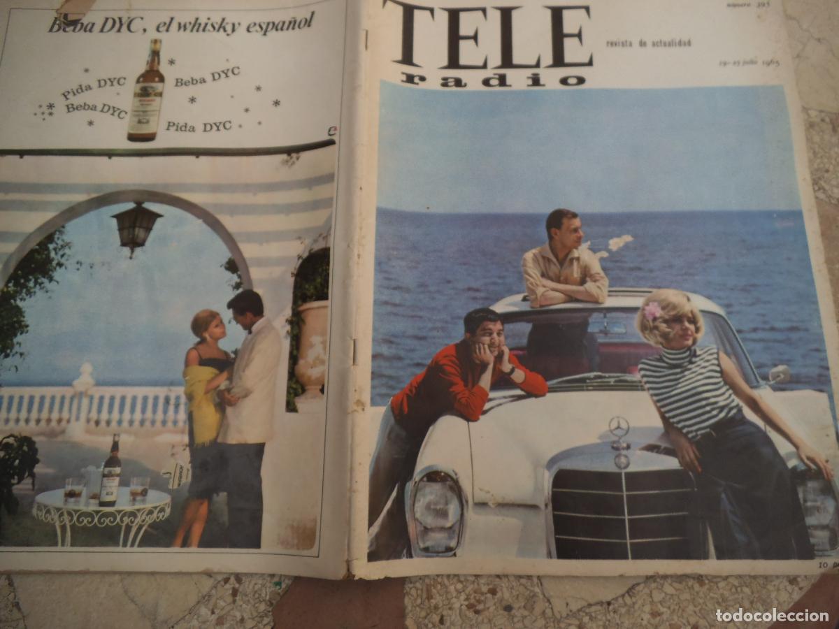 Coleccionismo de revistas y peri&oacute;dicos: tele radio n&ordm; 395, 1965, prado del rey, el circo joaquin rodrigo, rosenda montero, los 3 sudamerican